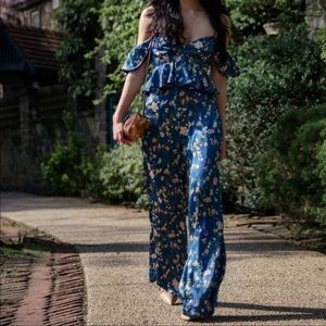AMUR Elisabeth silk jumpsuit